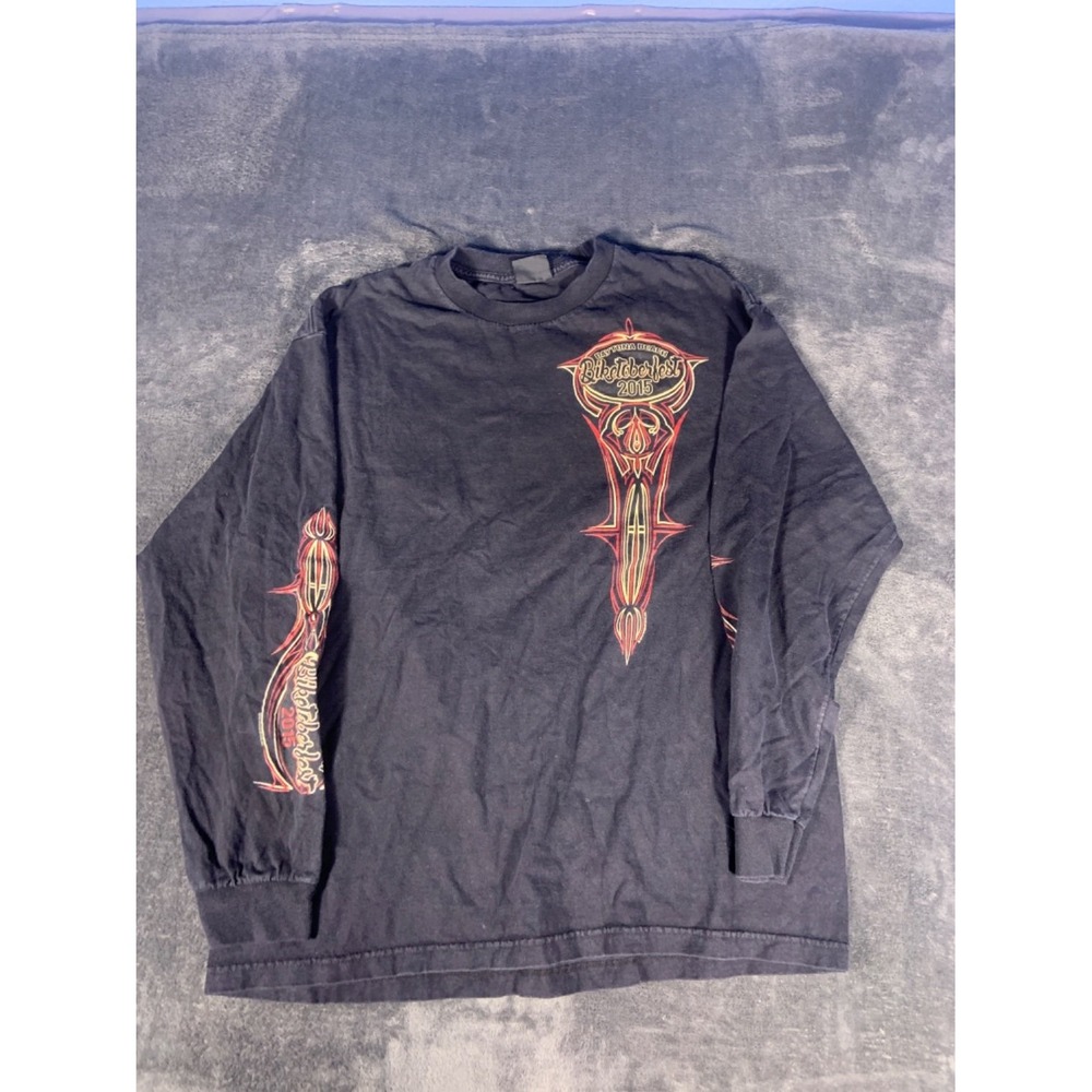 Vintage Hot Leathers Biketoberfest 2015 Daytona Beach Long Sleeve T-Shirt Men